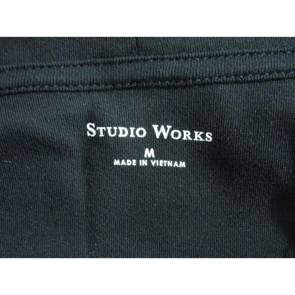 STUDIO WORKS Open Cardigan Top M MEDIUM Womens Black - Picture 5 of 5